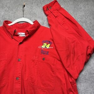 Vintage Jeff Gordon‎ Dupont 24 Chase Authentics NASCAR Shirt XL Embroidered